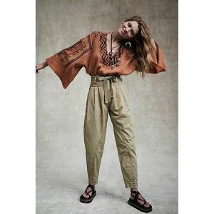 Free People Isadora Cinch Paper Bag Waist Pants